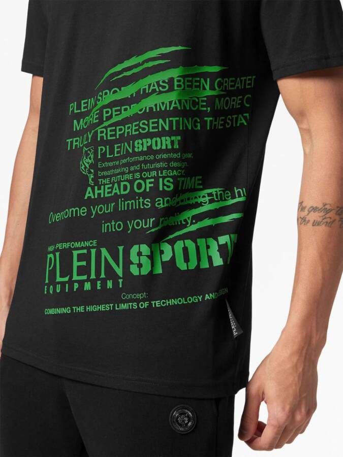 Plein Sport T-shirt met ronde hals Zwart