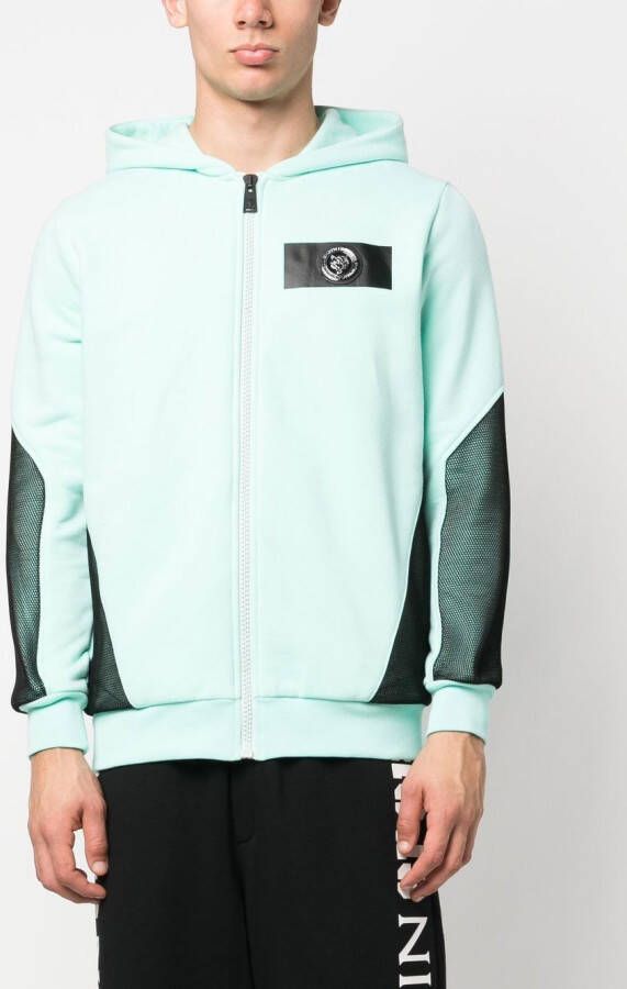 Plein Sport Hoodie met logopatch Groen