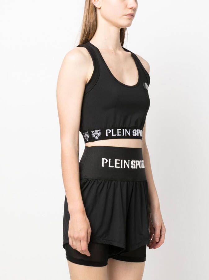 Plein Sport Katoenen tanktop Zwart