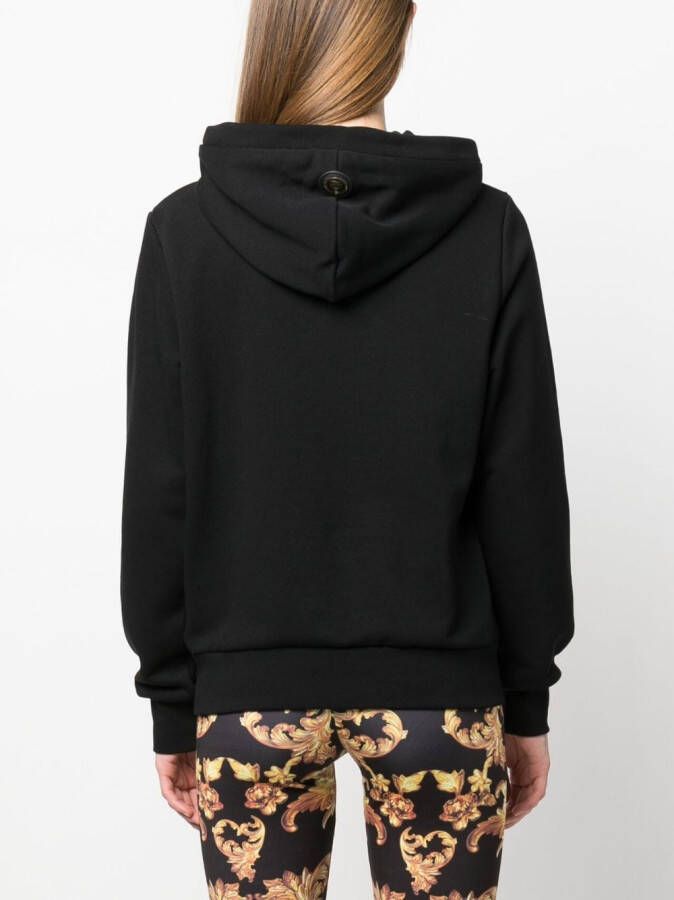 Plein Sport Hoodie met logoprint Zwart