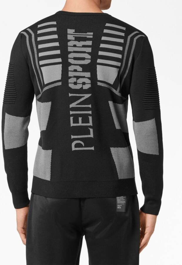 Plein Sport Trui met logoprint Zwart
