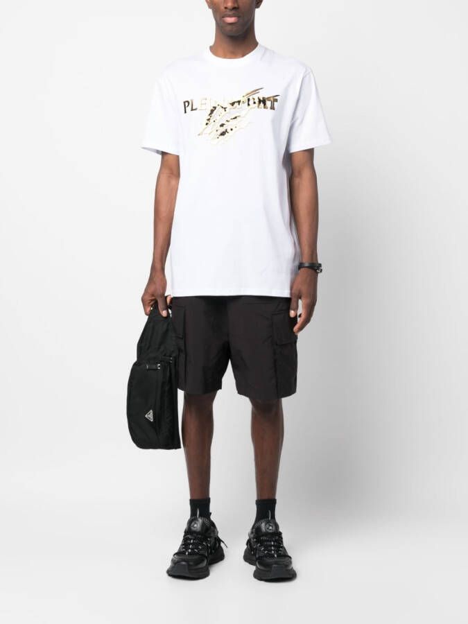 Plein Sport T-shirt met logoprint Wit
