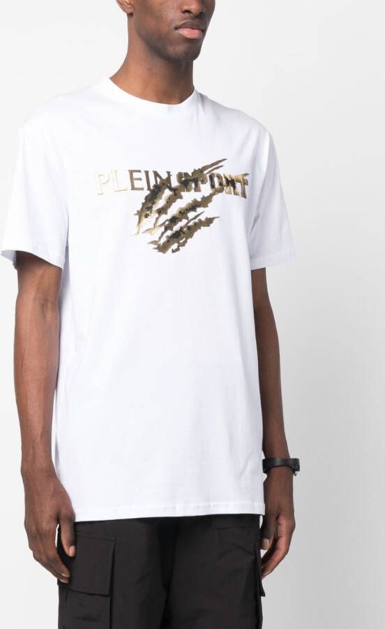 Plein Sport T-shirt met logoprint Wit