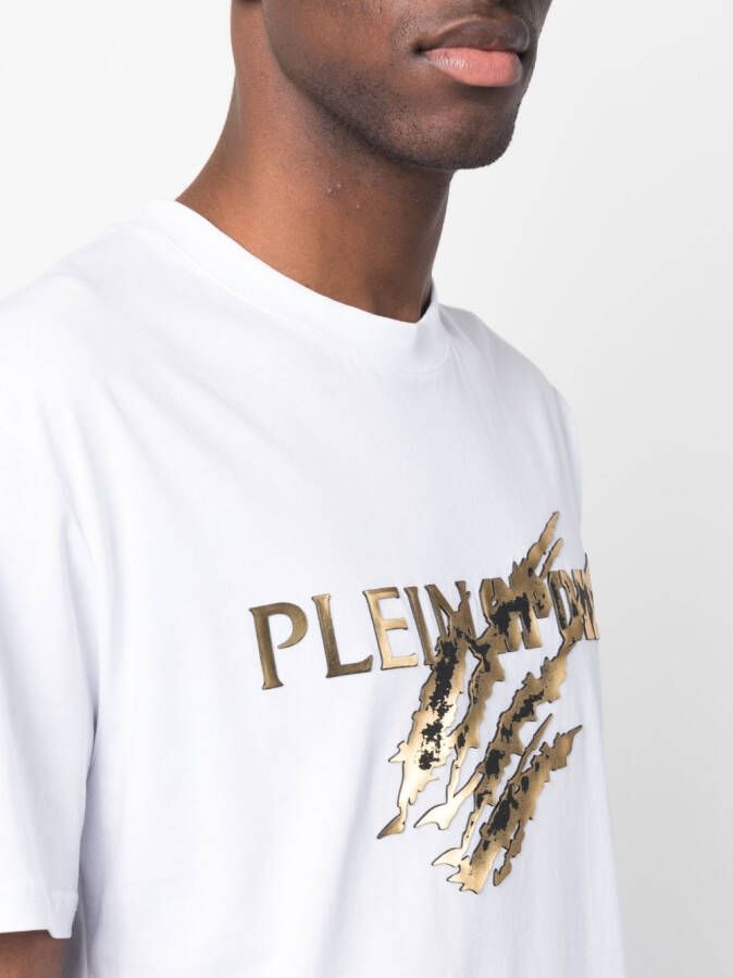 Plein Sport T-shirt met logoprint Wit