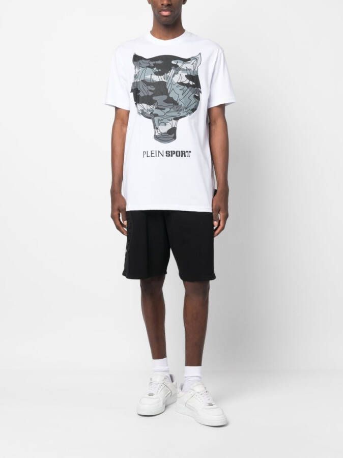 Plein Sport T-shirt met logoprint Wit