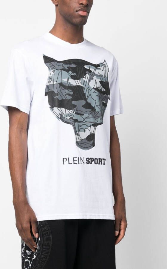 Plein Sport T-shirt met logoprint Wit