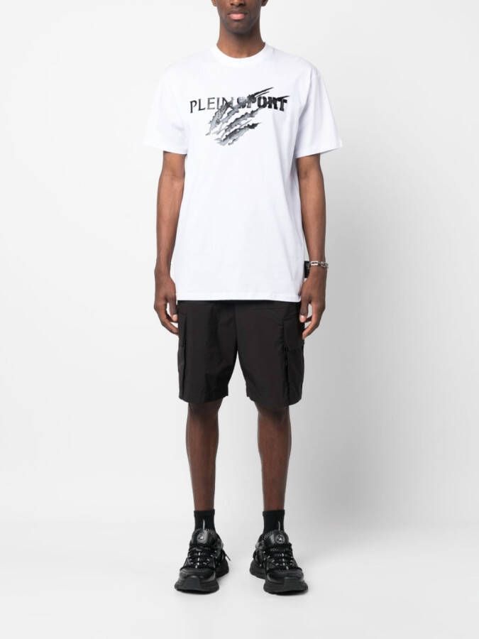 Plein Sport T-shirt met logoprint Wit