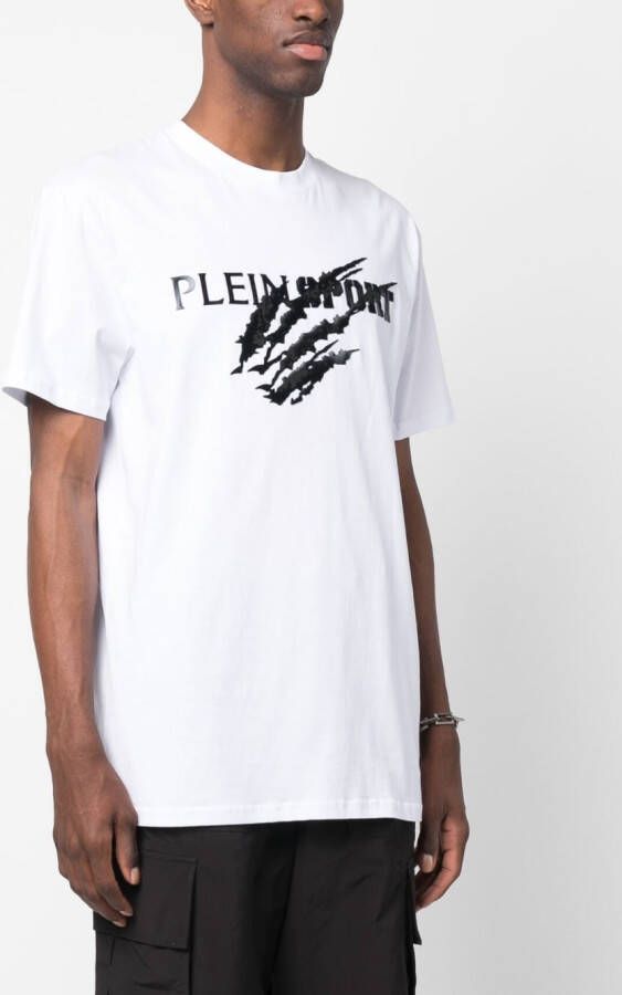 Plein Sport T-shirt met logoprint Wit