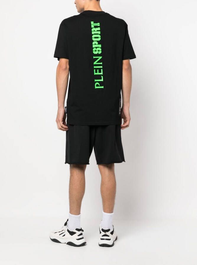 Plein Sport T-shirt met logoprint Zwart