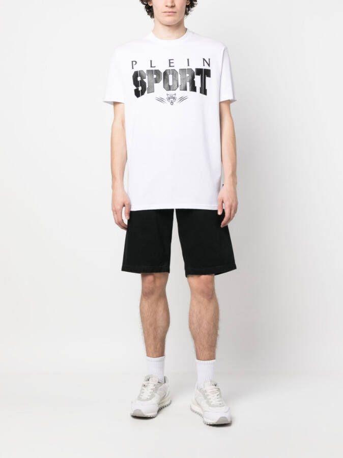 Plein Sport T-shirt met logoprint Wit