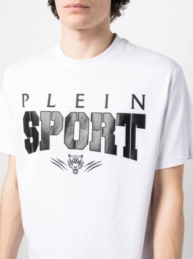 Plein Sport T-shirt met logoprint Wit