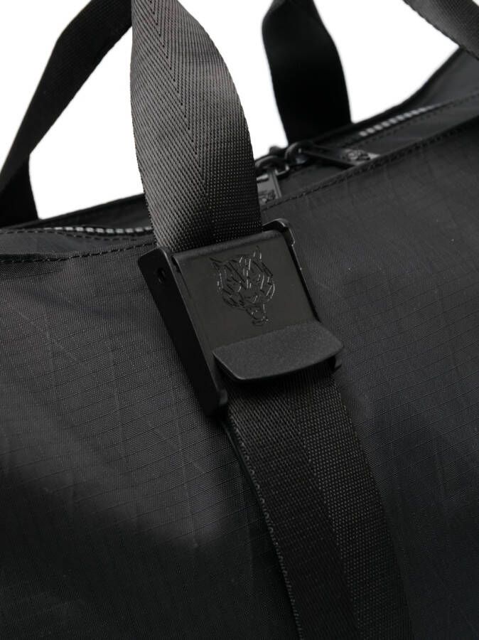 Plein Sport Shopper met logoprint Zwart