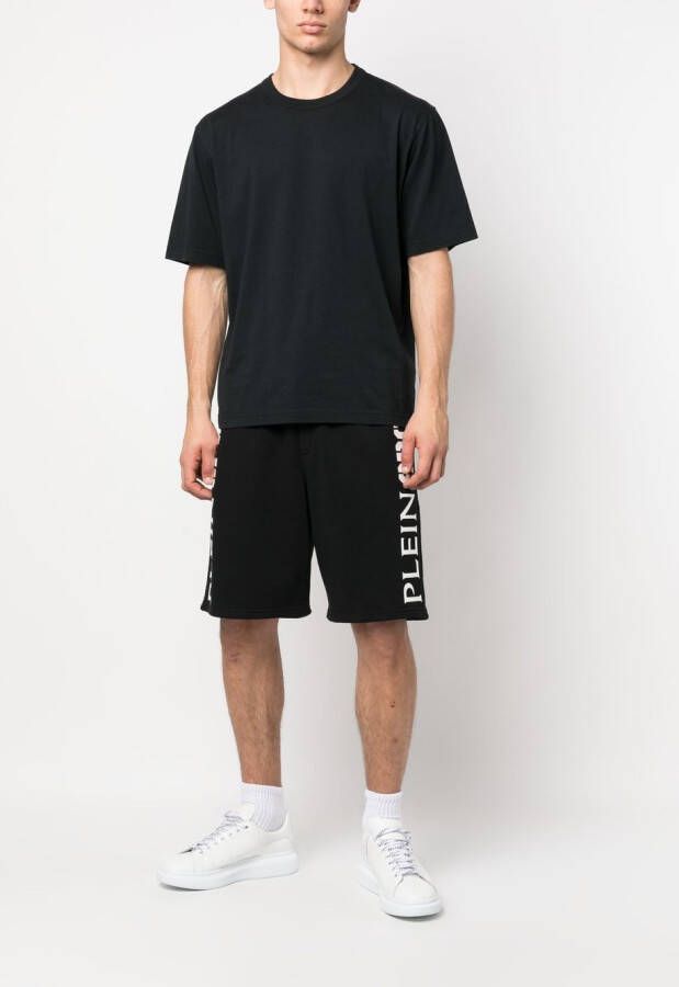 Plein Sport Trainingsshorts met logoprint Zwart