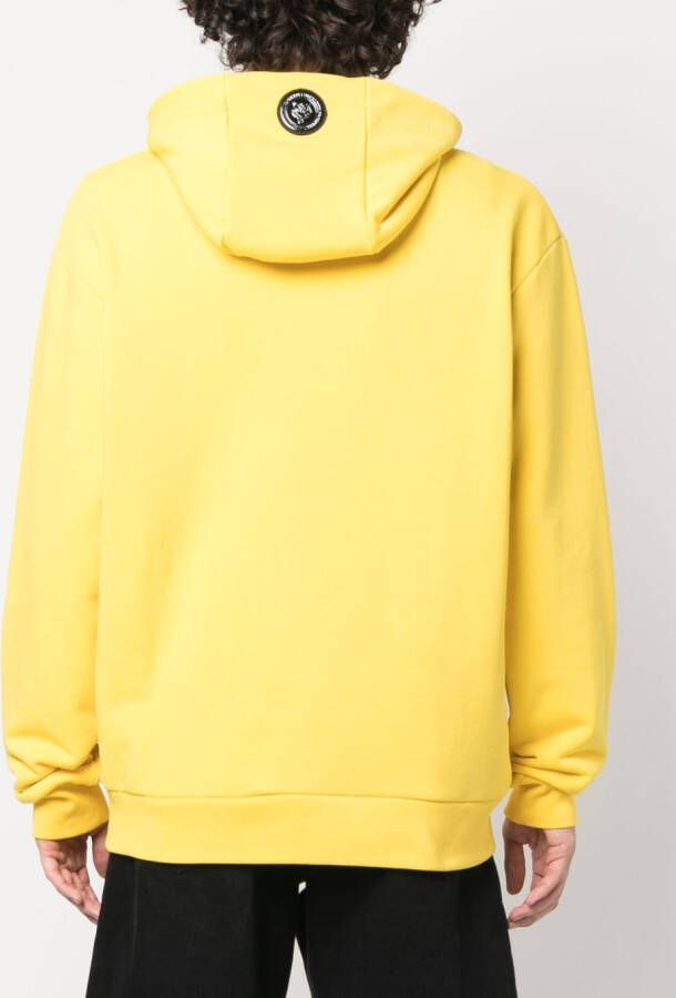 Plein Sport Hoodie met logoprint Geel