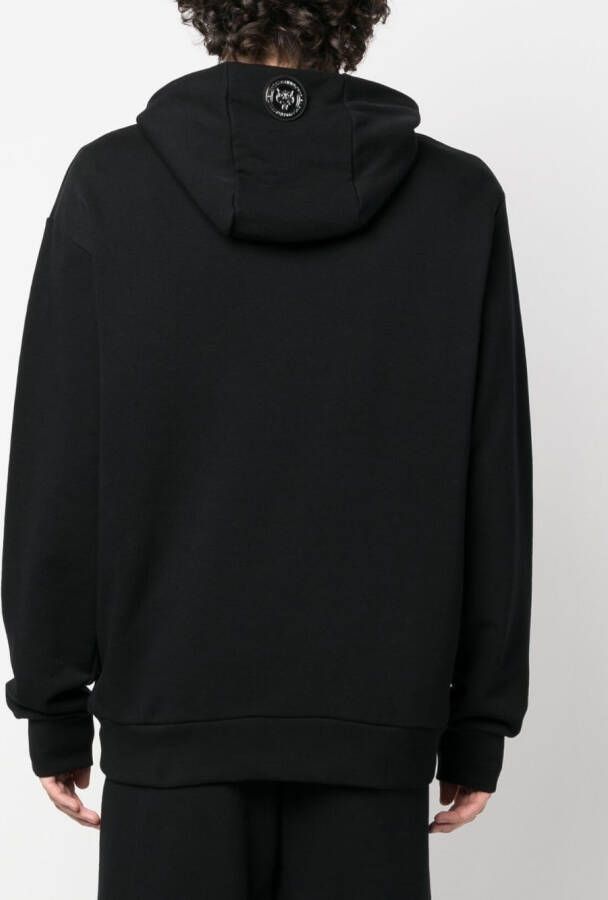 Plein Sport Hoodie met logoprint Zwart