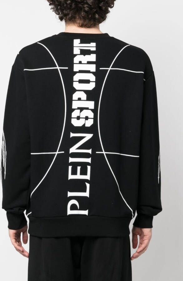 Plein Sport Sweater met tijgerprint Zwart