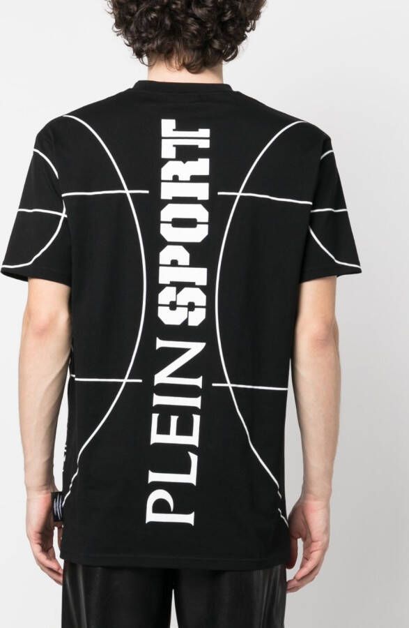 Plein Sport T-shirt met tijgerprint Zwart