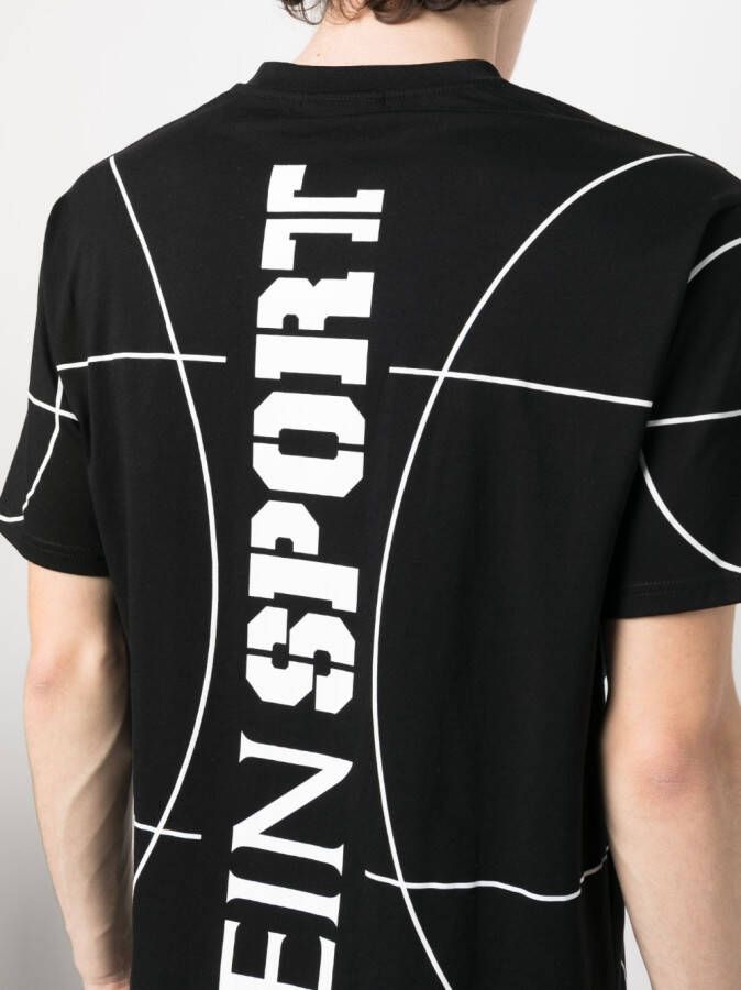 Plein Sport T-shirt met tijgerprint Zwart