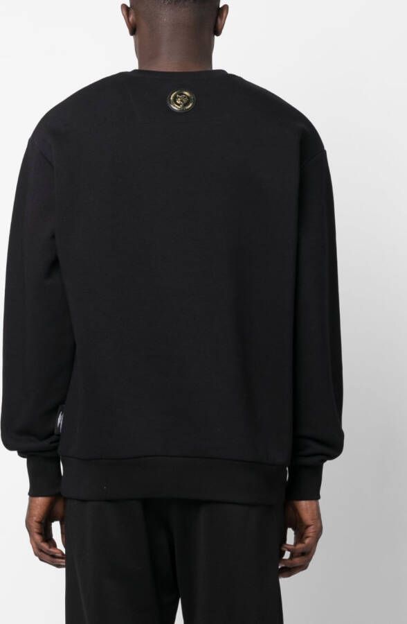 Plein Sport Sweater met logoprint Zwart