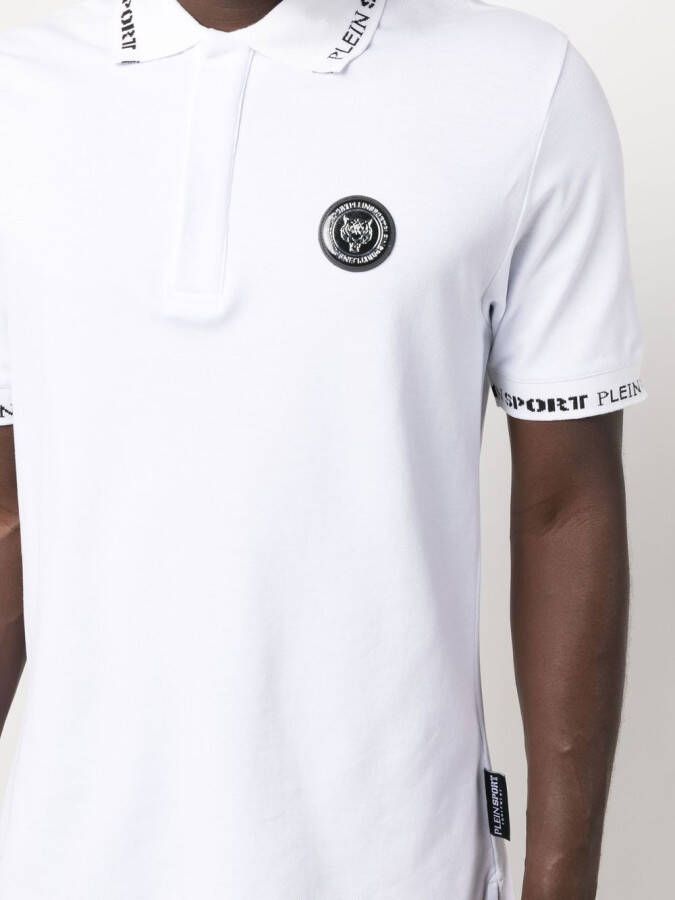 Plein Sport Poloshirt met logopatch Wit