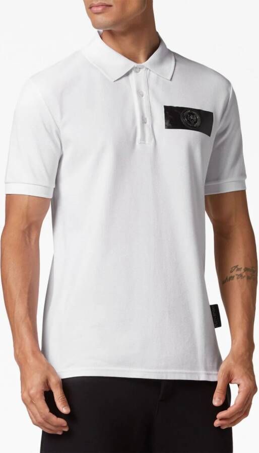 Plein Sport Poloshirt met logoplakkaat Wit