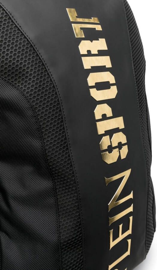 Plein Sport Rugzak met logoprint Zwart