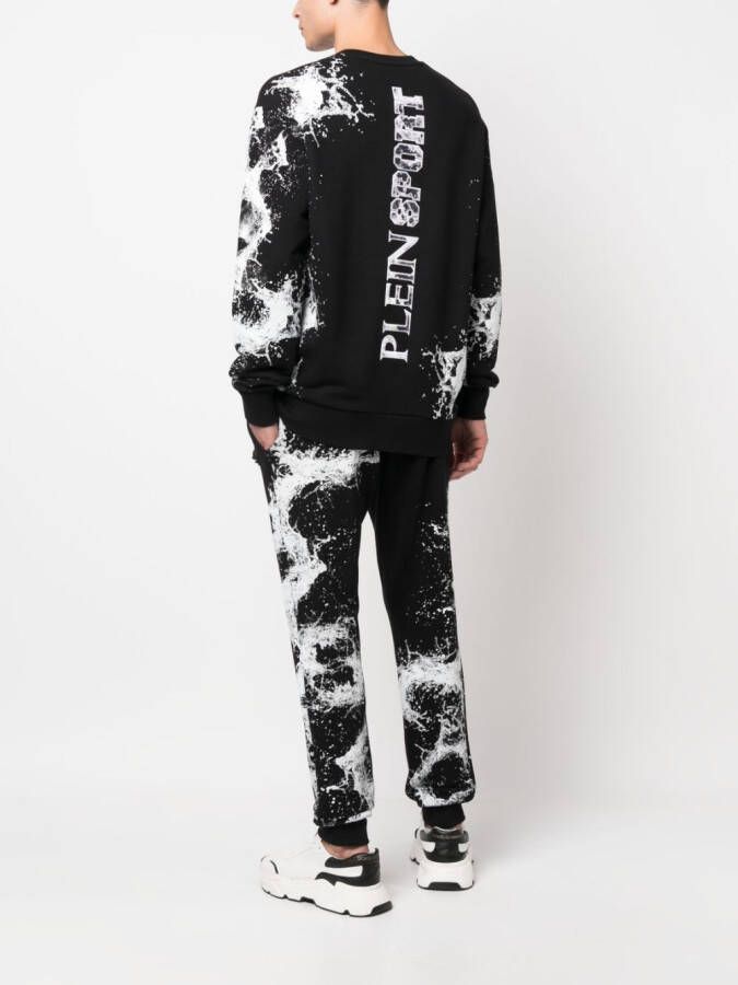 Plein Sport Katoenen sweater Zwart