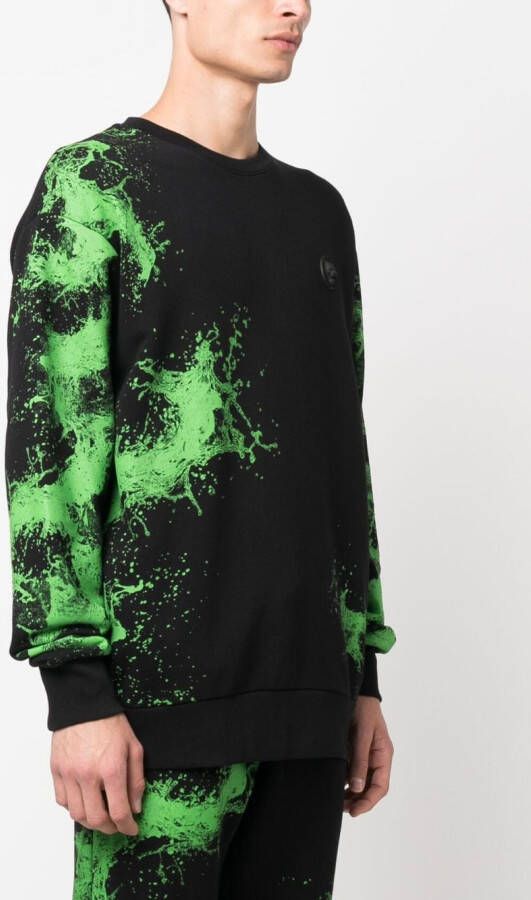 Plein Sport Katoenen sweater Zwart