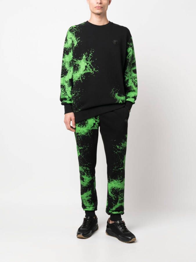 Plein Sport Trainingsbroek met print Zwart