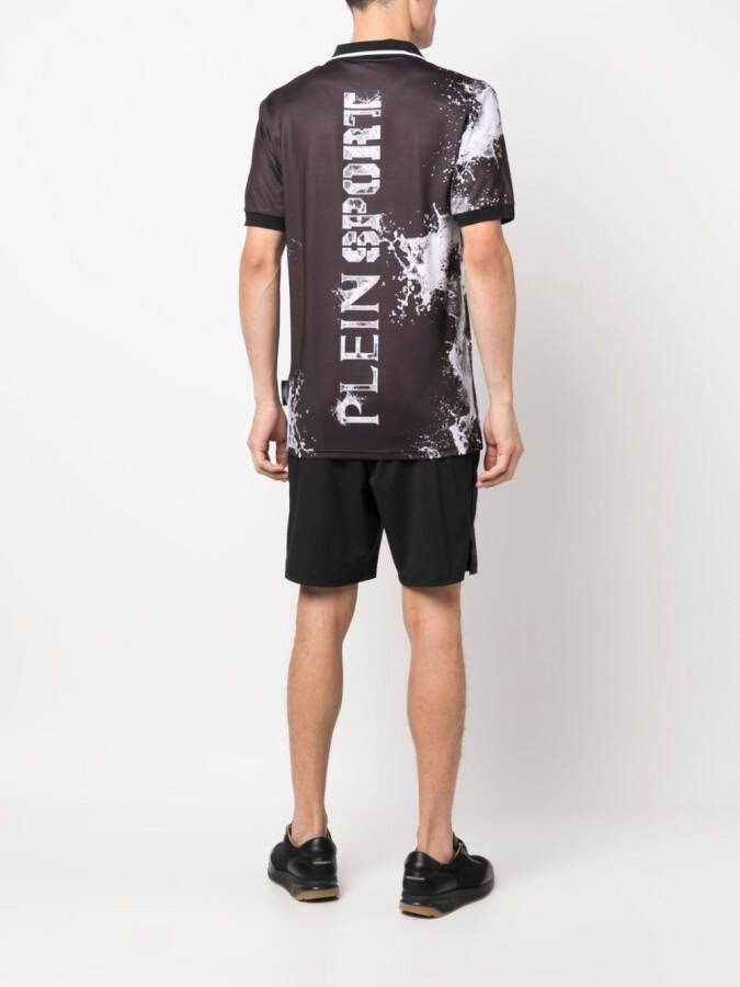 Plein Sport T-shirt met print Zwart