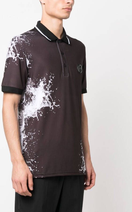 Plein Sport T-shirt met print Zwart
