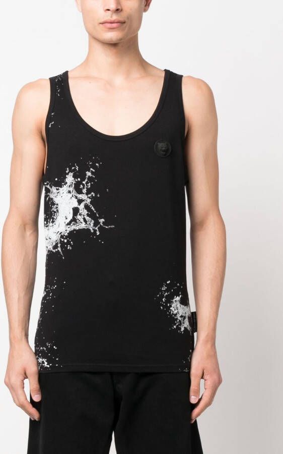 Plein Sport T-shirt met print Zwart