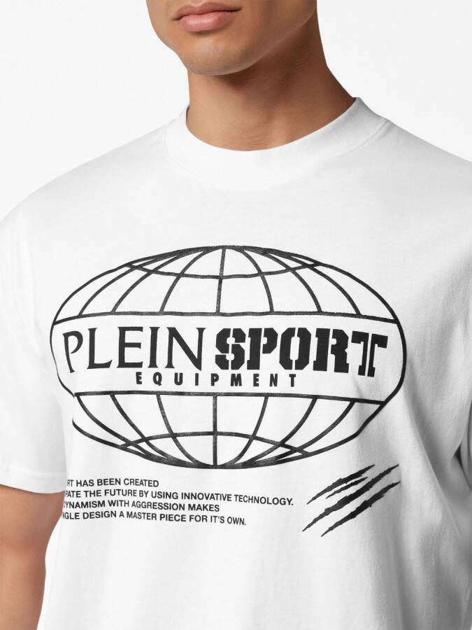 Plein Sport T-shirt met print Wit