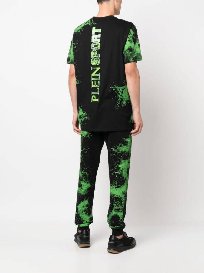 Plein Sport T-shirt met print Zwart