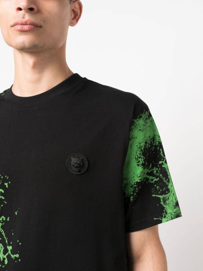Plein Sport T-shirt met print Zwart