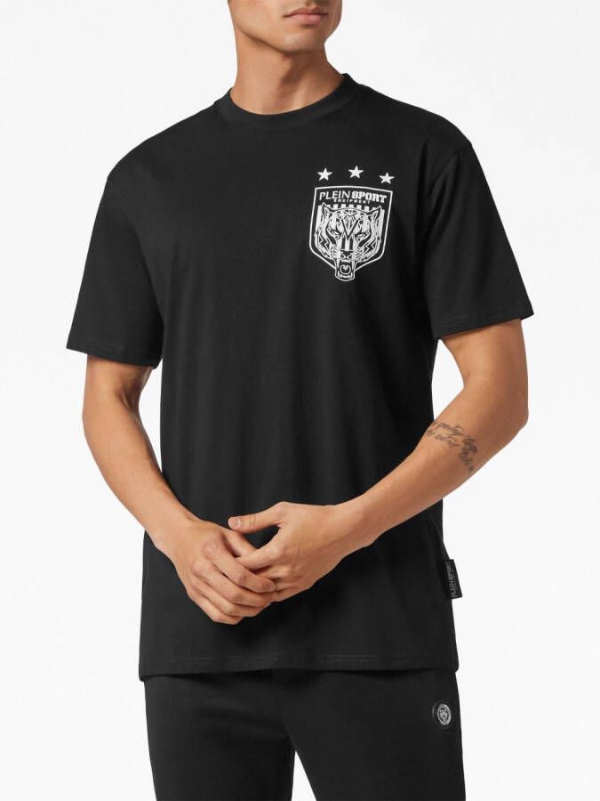 Plein Sport T-shirt met grafische print Zwart