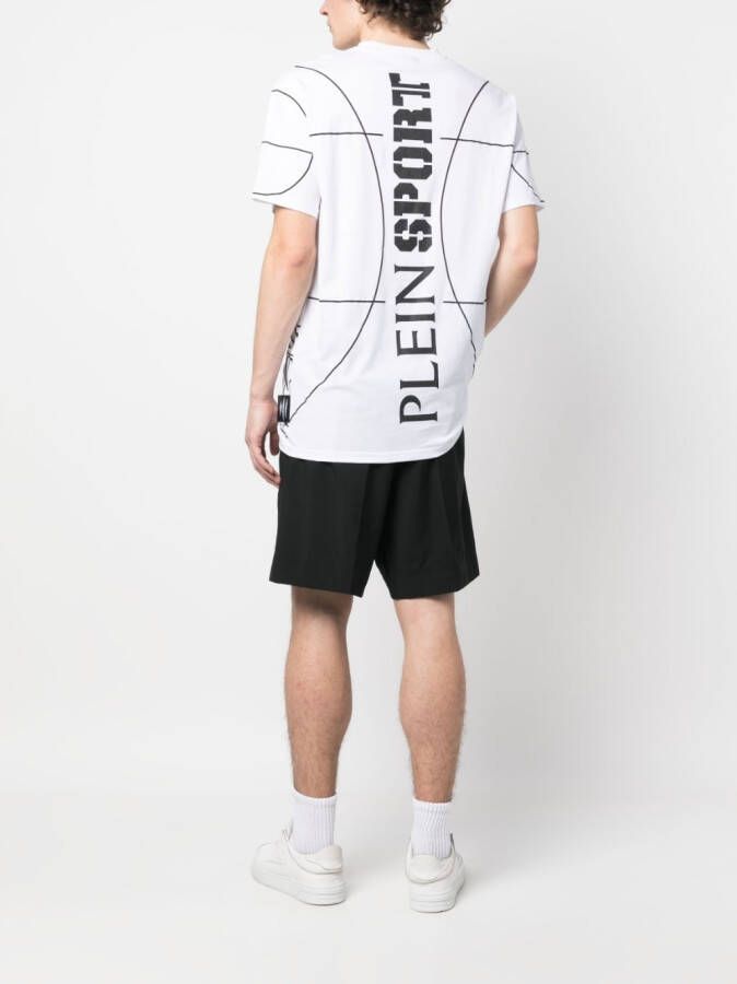 Plein Sport T-shirt met ronde hals Wit