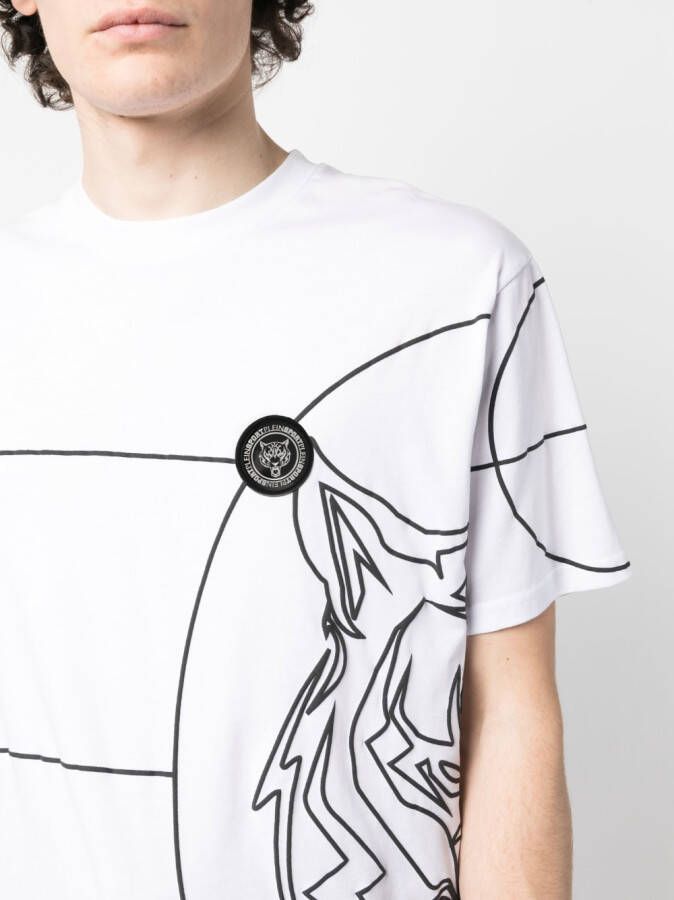 Plein Sport T-shirt met ronde hals Wit