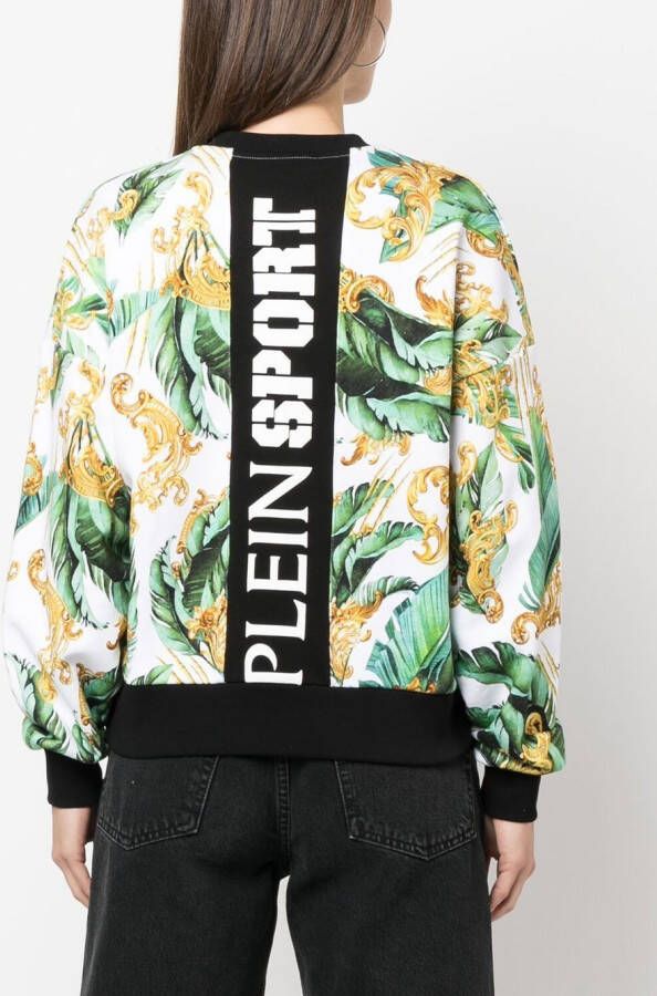 Plein Sport Sweater met bloemenprint Groen