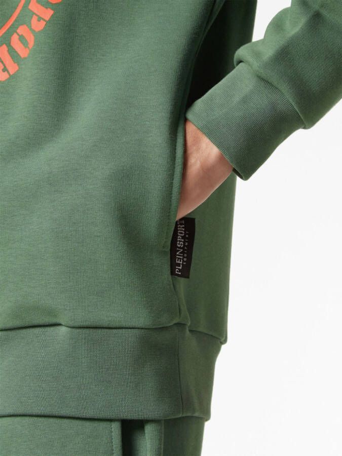 Plein Sport Sweater met borduurwerk Groen