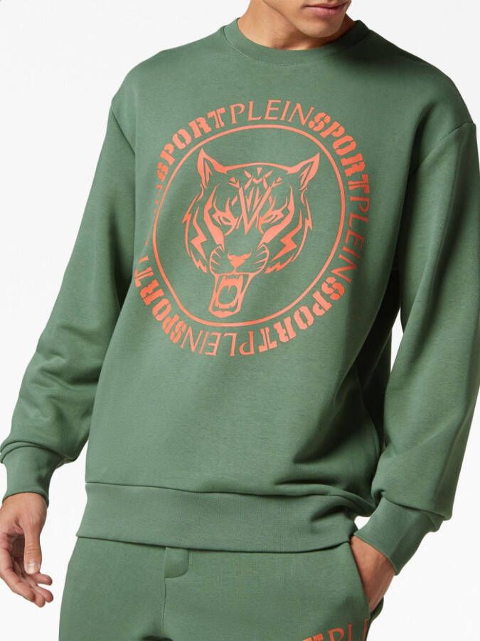Plein Sport Sweater met borduurwerk Groen