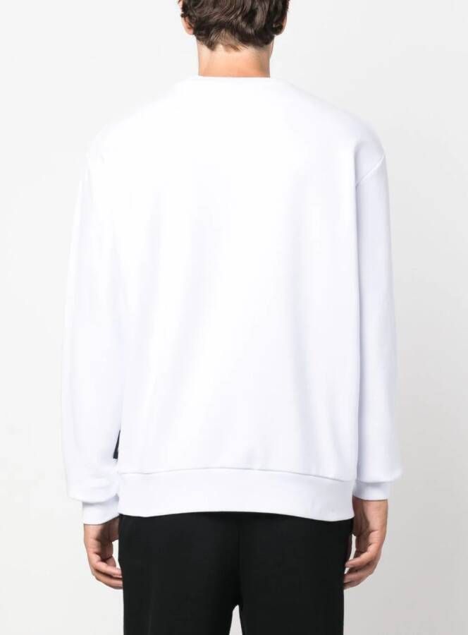 Plein Sport Sweater met logopatch Wit