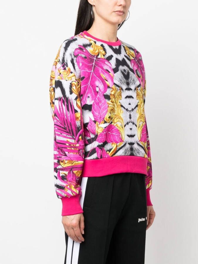 Plein Sport Sweater met logoprint Roze