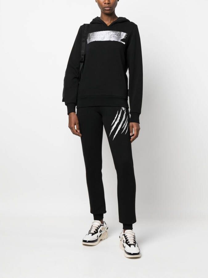 Plein Sport Sweater met logoprint Zwart