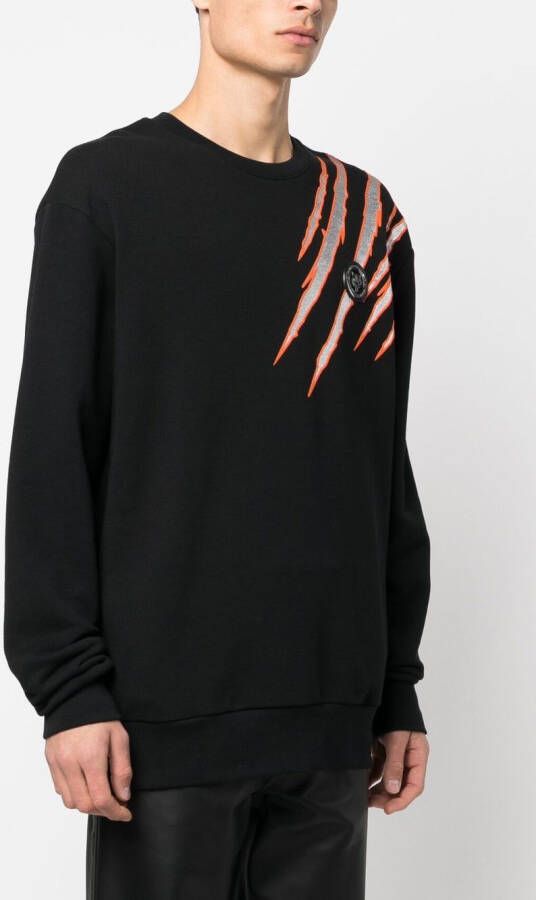Plein Sport Sweater met ronde hals Zwart