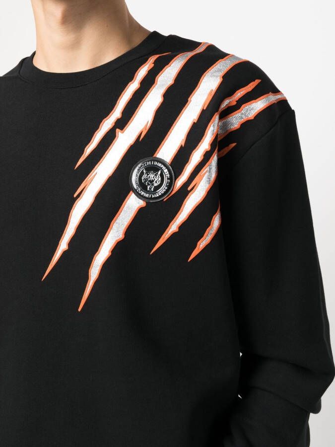 Plein Sport Sweater met ronde hals Zwart