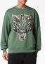 Plein Sport Sweater met tijgerprint Groen - Thumbnail 3