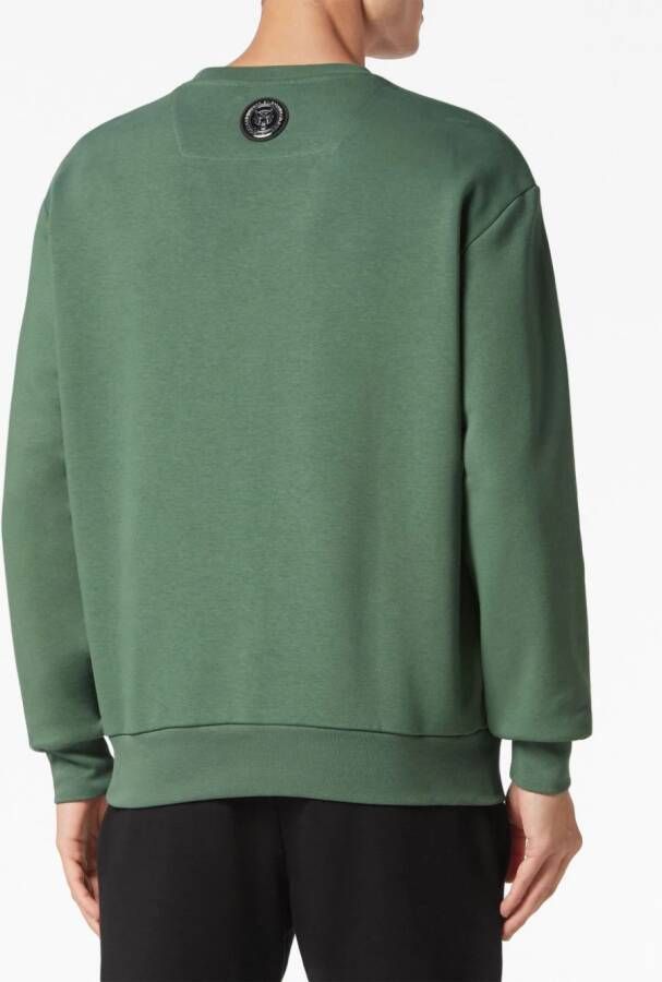 Plein Sport Sweater met tijgerprint Groen