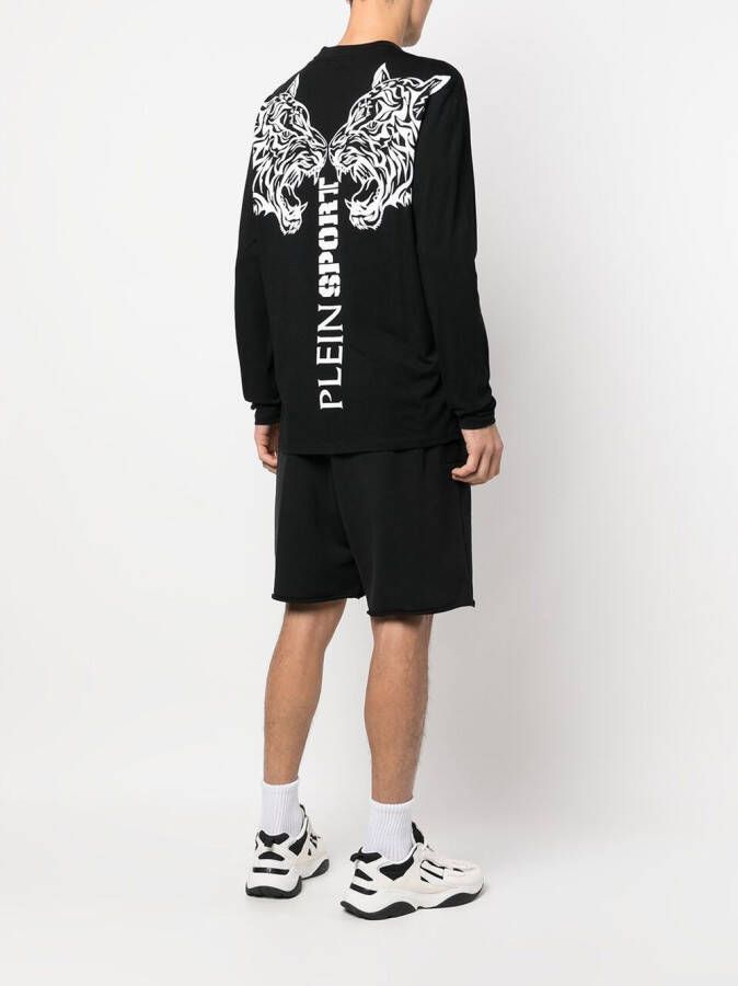 Plein Sport T-shirt met tijgerpatroon Zwart