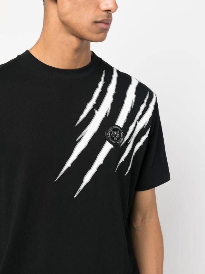 Plein Sport T-shirt met grafische print Zwart